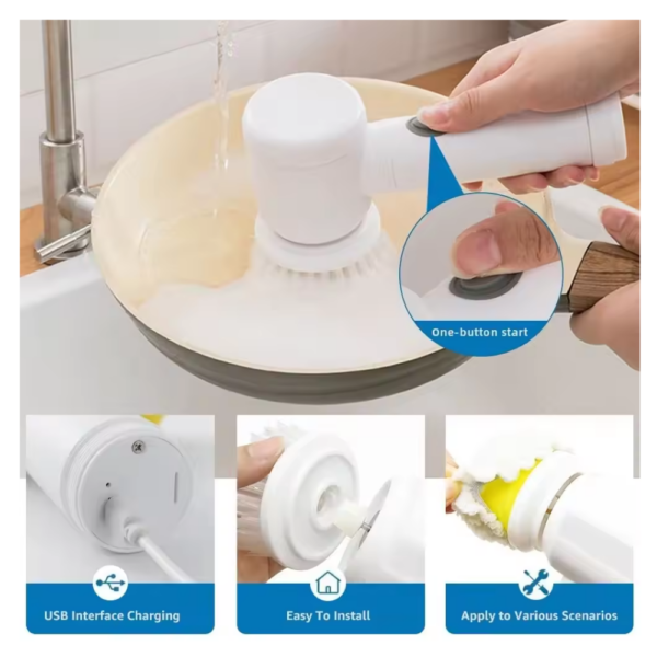 Cepillo Electrico Limpieza Magic Brush